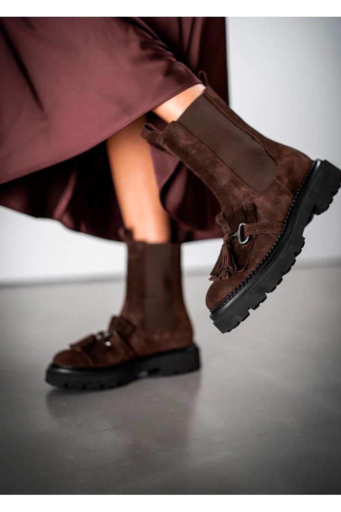 botines JACY,  color burdeos oscuro - kennel-schmenger