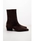botines Nyla de piel de ante marrón oscuro - kennel-schmenger