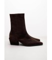 botines Nyla de piel de ante marrón oscuro - kennel-schmenger