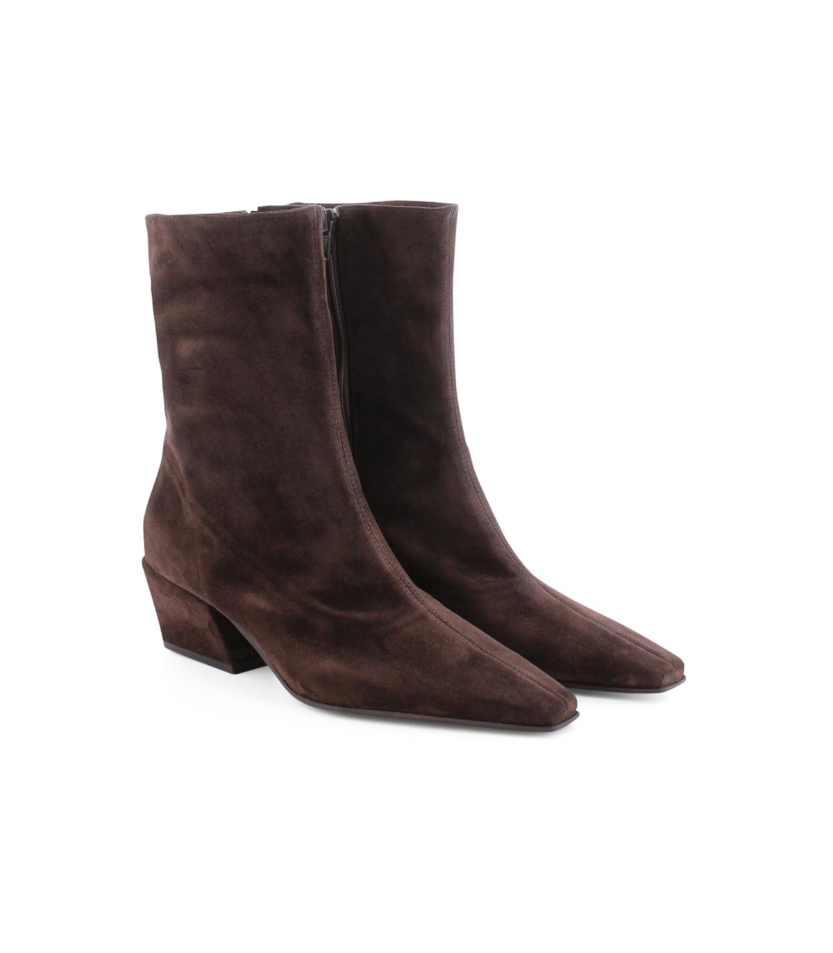 botines Nyla de piel de ante marrón oscuro - kennel-schmenger