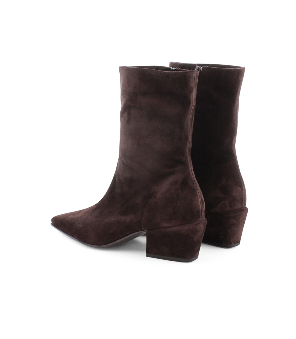 botines Nyla de piel de ante marrón oscuro - kennel-schmenger
