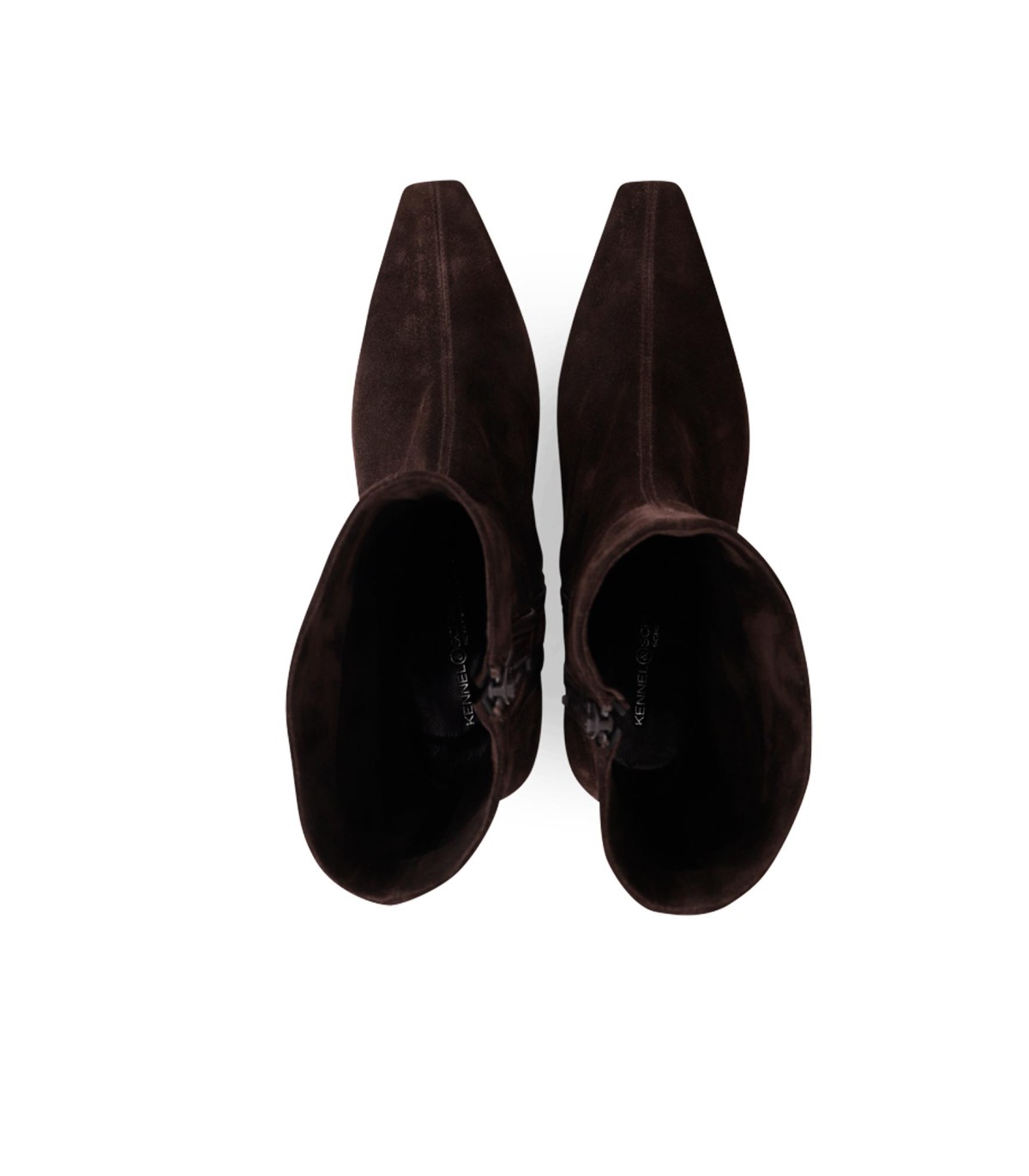 botines Nyla de piel de ante marrón oscuro - kennel-schmenger