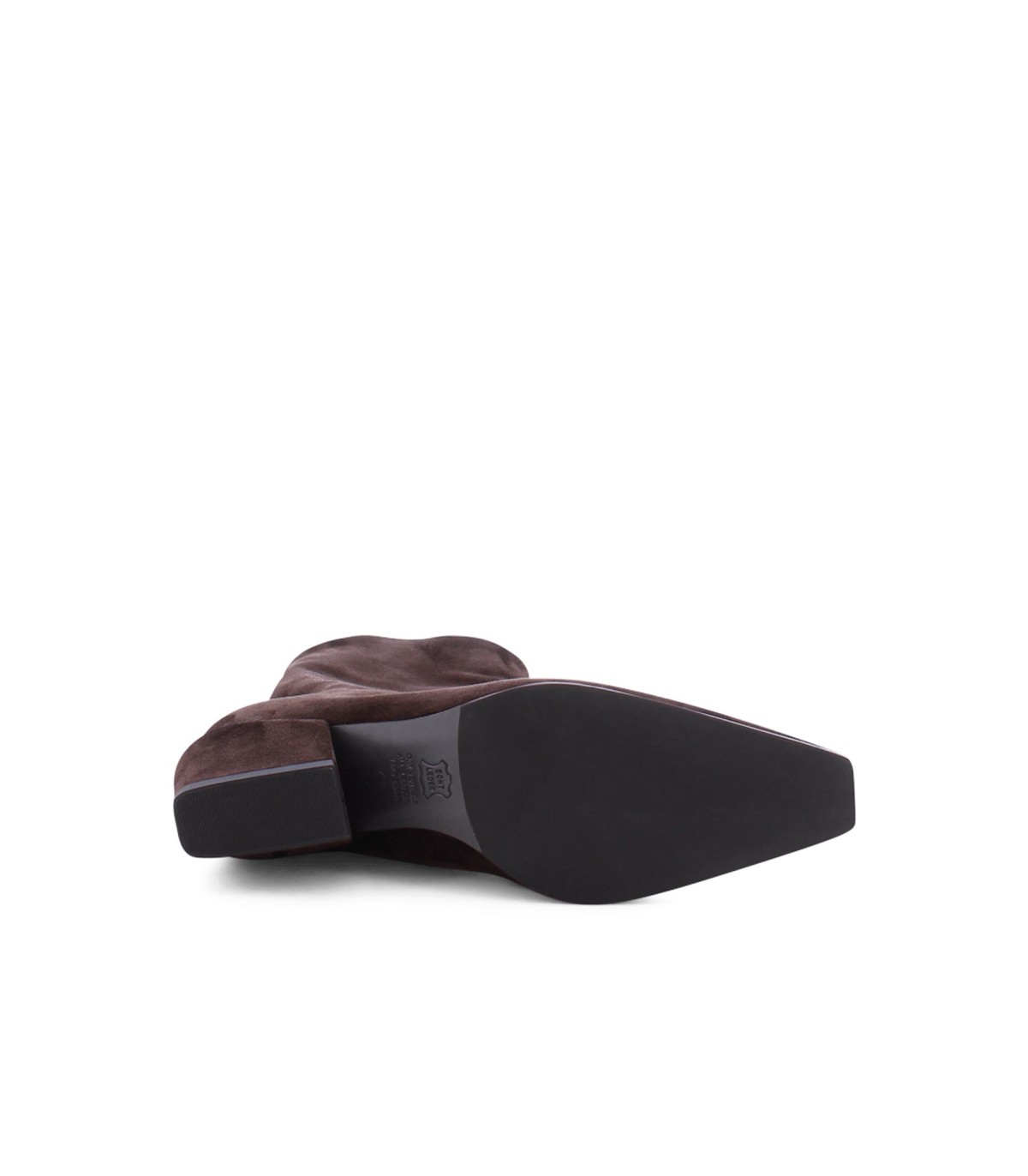 botines Nyla de piel de ante marrón oscuro - kennel-schmenger