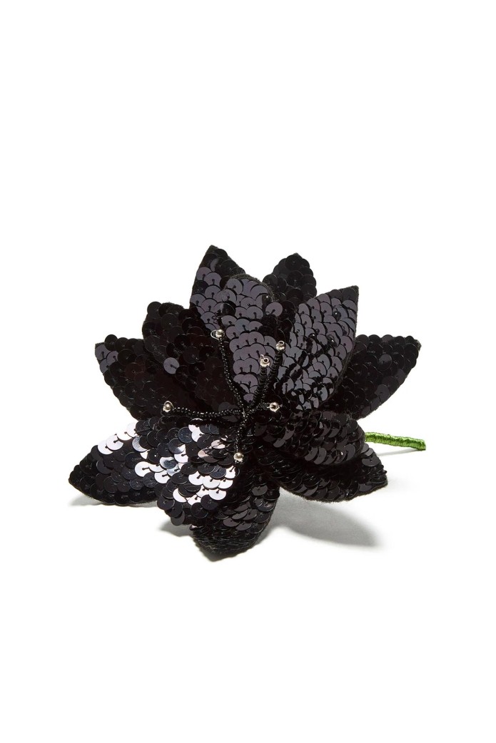SEQUINS FLOWER BROCHE - maliparmi