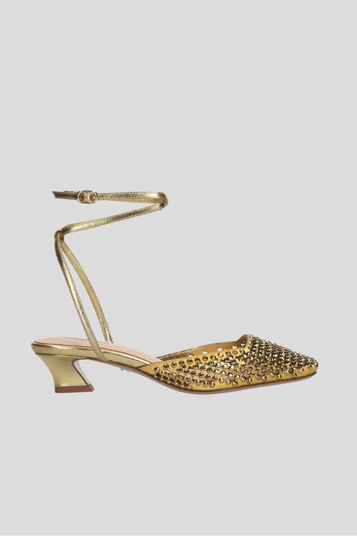 Zapatos PIA PUMP 45 oro - Lola Cruz