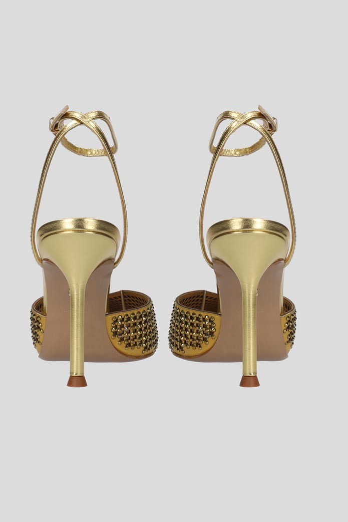 Zapatos NOAMI PUMP 95 oro - Lola Cruz