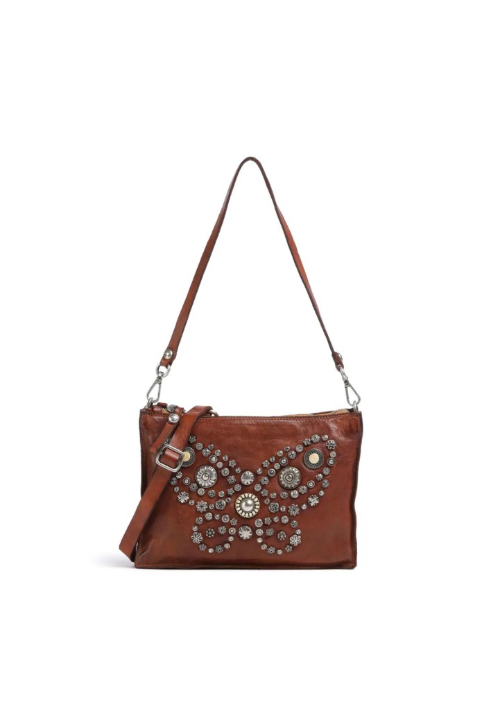 Bandolera cuero de vaca cognac - Campomaggi