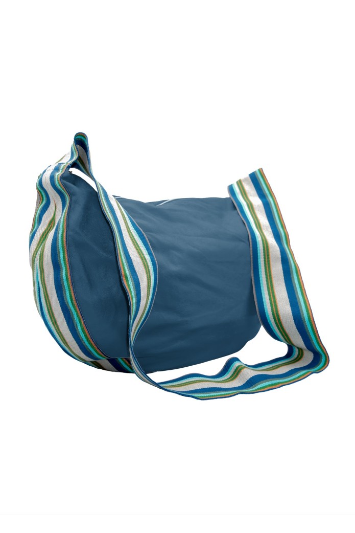 Nanni Strada bolso de cuero resistente, es muy ligera azul - Marco Tadini