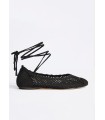 Bailarinas macrame ballet flat - Liviana Conti