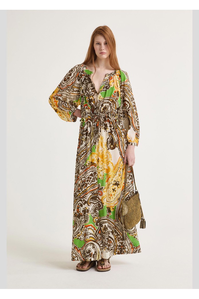 Vestido Arabesque print - Maliparmi